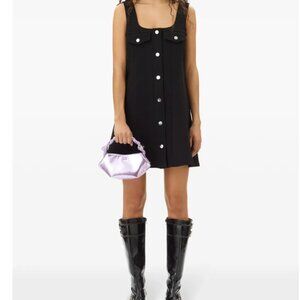 Ganni press-stud fastening mini dress (34 EU, XS/S)